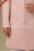 Designer Pink Color Georgette Sherwani PAWDAC1108