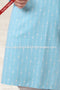 Designer Sky Blue Color Handloom Silk Mens Kurta Pajama PAWDAC1148