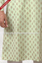 Designer Pista Green Color Handloom Silk Mens Kurta Pajama PAWDAC1150