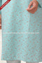 Designer Green Color Handloom Silk Mens Kurta Pajama PAWDAC1152