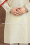 Designer Cream Color Jacquard Brocade Silk Mens Kurta Pajama PAWDAC1224