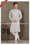 Designer Off-white Color Printed Cotton Mens Kurta Pajama PAWDAC1243