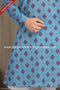Designer Blue Color Printed Cotton Mens Kurta Pajama PAWDAC1245