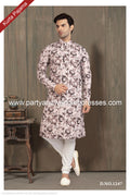 Designer Light Brown Color Printed Cotton Mens Kurta Pajama PAWDAC1247
