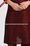 Designer Wine/Wine Color Art Silk Fabric Mens Kurta Pajama PAWDAC1269