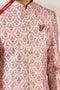 Designer Light Pink Color Printed Art Banarasi Silk Sherwani PAWDAC1408