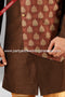 Designer Brown Color Plain & Printed Art Silk Mens Indo Western PAWDAC1437