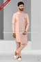 Designer Pink Color Plain & Printed Art Silk Mens Indo Western PAWDAC1442