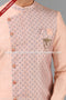 Designer Pink Color Plain & Printed Art Silk Mens Indo Western PAWDAC1442