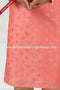 Designer Pink Color Printed Art Silk Fabric Mens Kurta Pajama PAWDAC1478