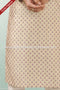Designer Cream Color Printed Art Silk Fabric Mens Kurta Pajama PAWDAC1482