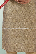 Designer Tusser Color Printed Art Silk Fabric Mens Kurta Pajama PAWDAC1489