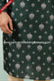 Designer Green Color Printed Art Silk Fabric Mens Kurta Pajama PAWDAC1500