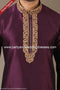 Designer Magenta Color Banarasi Art Silk Fabric Mens Kurta Pajama PAWDAC1506