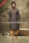 Designer Brown/Chikoo Color Cotton Fabric Mens Kurta Pajama PAWDAC1551