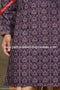 Designer Purple/Chikoo Color Cotton Fabric Mens Kurta Pajama PAWDAC1553