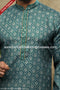 Designer Green/Tusser Color Cotton Fabric Mens Kurta Pajama PAWDAC1565