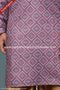 Designer Pink/Chikoo Color Cotton Fabric Mens Kurta Pajama PAWDAC1577
