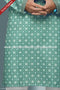 Designer Green/Off-white Color Cotton Fabric Mens Kurta Pajama PAWDAC1584