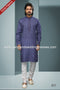 Designer Purple/Tusser Color Cotton Fabric Mens Kurta Pajama PAWDAC1586