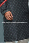 Designer Teal Green/Cream Color Cotton Fabric Mens Kurta Pajama PAWDAC1591