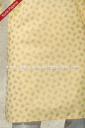 Designer Yellow/Off-white Color Cotton Fabric Mens Kurta Pajama PAWDAC1606