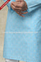 Designer Blue/Off-white Color Cotton Fabric Mens Kurta Pajama PAWDAC1609