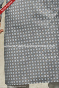 Designer Gray/Cream Color Cotton Fabric Mens Kurta Pajama PAWDAC1614