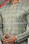 Designer Green/Tusser Color Cotton Fabric Mens Kurta Pajama PAWDAC1624