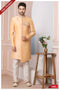 Designer Peach/Cream Color Banarasi Art Silk Mens Indo Western PAWDAC1665