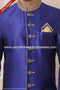 Designer Blue/Chikoo Color Banarasi Art Silk Mens Indo Western PAWDAC1669
