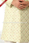 Designer Pista Green/Cream Color Art Silk Fabric Mens Sherwani PAWDAC1761