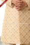 Designer Beige/Gold Color Art Silk Fabric Mens Sherwani PAWDAC1762
