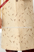 Designer Beige/Maroon Color Art Silk Fabric Mens Sherwani PAWDAC1768
