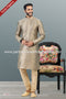 Designer Tusser/Tusser Color Jacquard Banarasi Silk Fabric Mens Kurta Pajama PAWDAC2046
