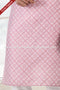 Designer Pink/Off-white Color Linen Cotton Fabric Mens Kurta Pajama PAWDAC2156
