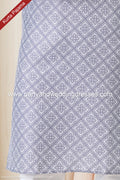 Designer Gray/Off-white Color Linen Cotton Fabric Mens Kurta Pajama PAWDAC2159